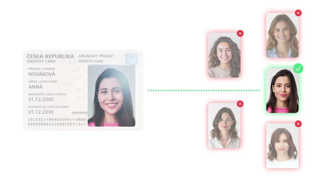 Didit Face Search 1:N, 소스 인물 사진을 후보 그리드와 비교하여 스캔합니다.