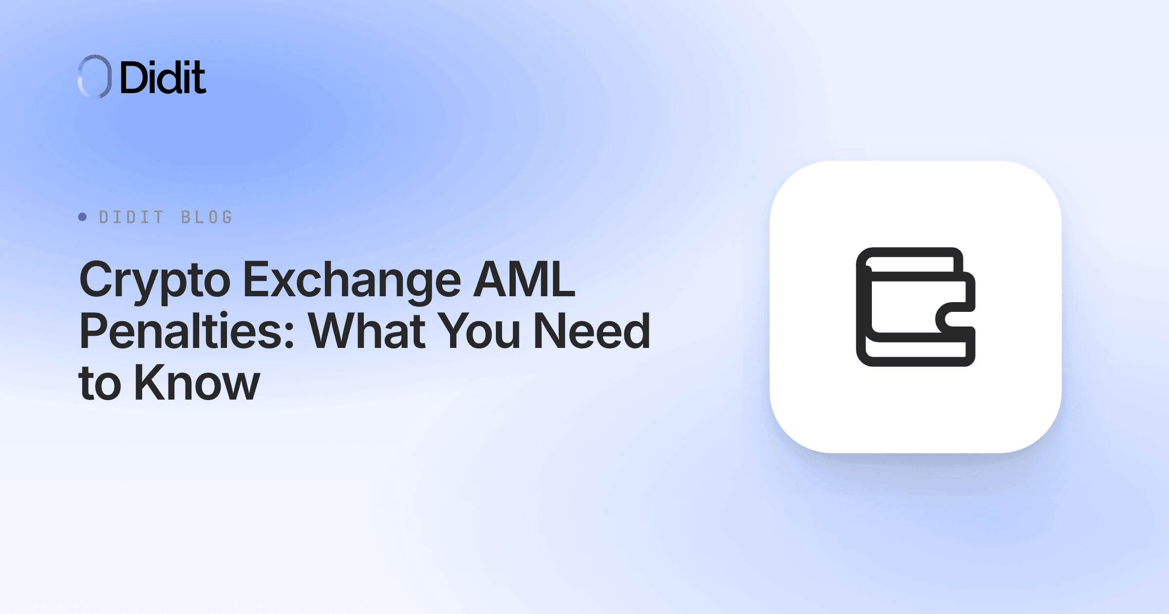 A white square with rounded corners contains a black outline of a wallet icon.