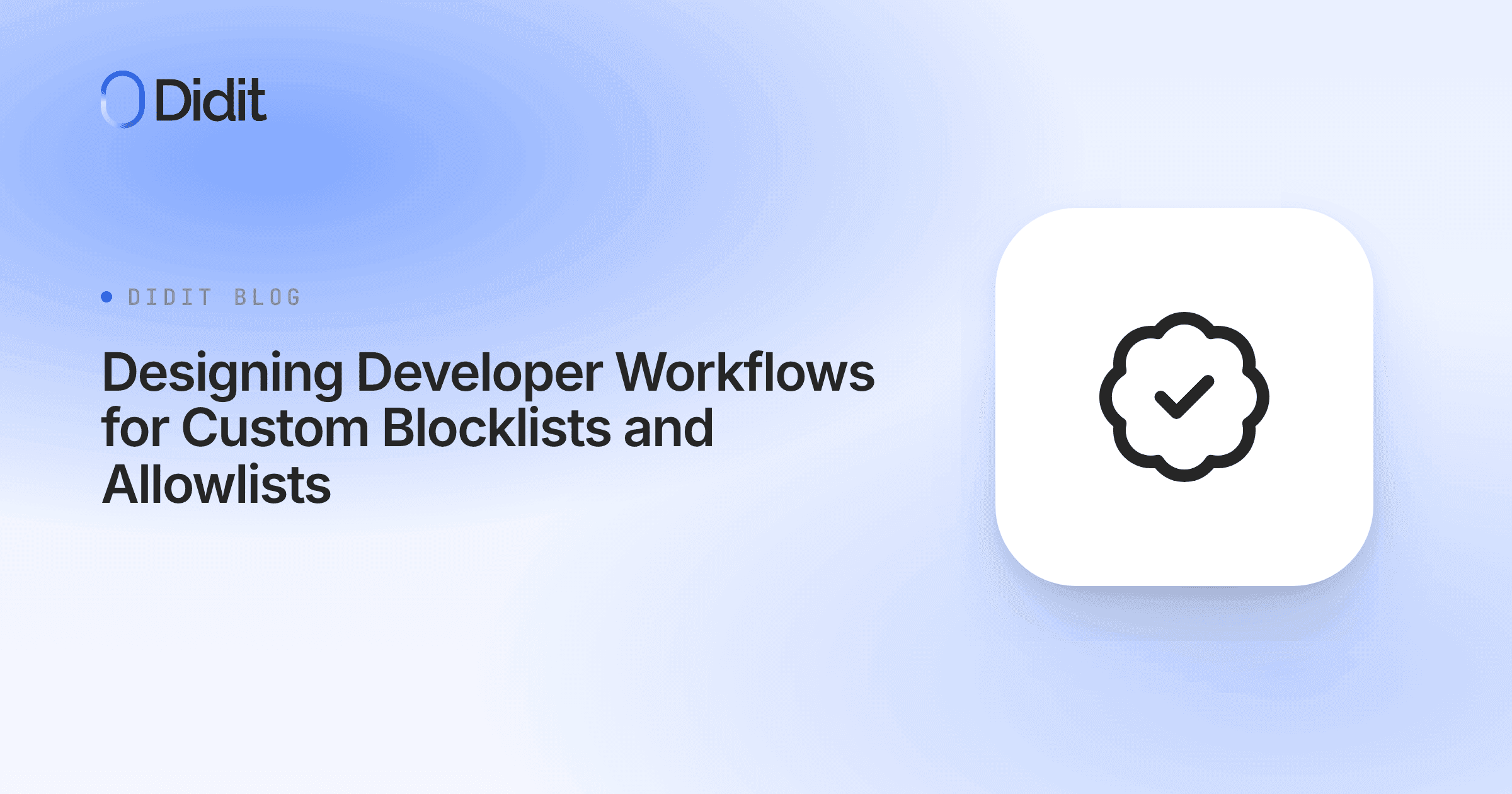 A minimalist icon of a checkmark inside a cloud-like or circular shape, symbolizing verification or approval.